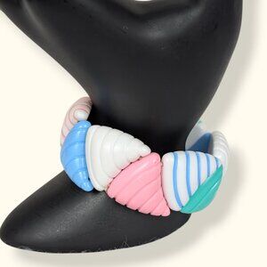 (2/$20) Vintage Avon "Candy Colors" Pastel Stretch Bracelet